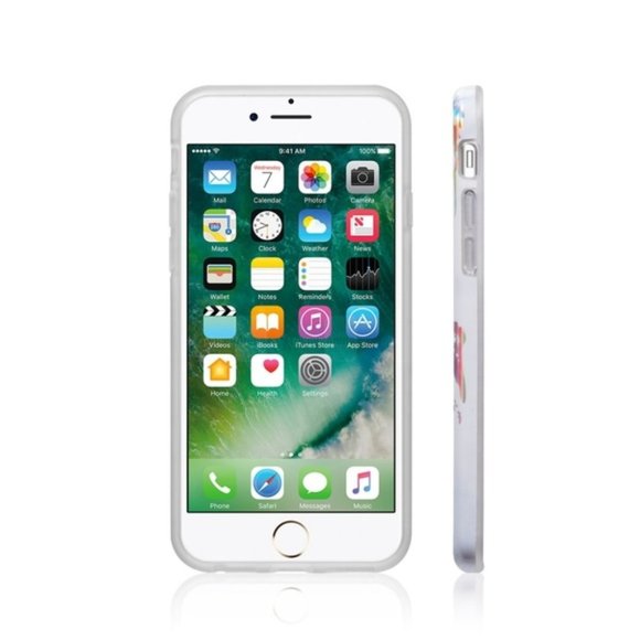 White Holographic Marble Case for iPhone 7 and 8 - Picture 2 of 5